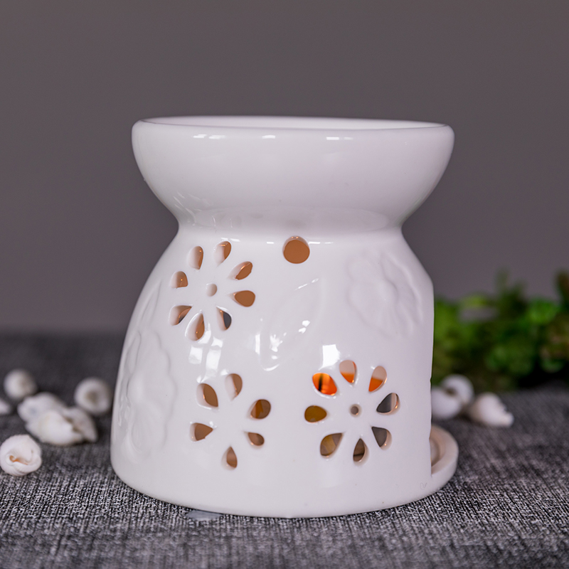 Customized hot selling fragrance ceramic oil burner with wax melt or candle